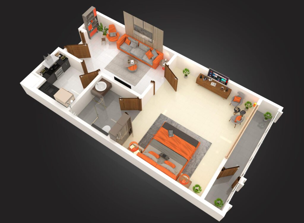 1 bed apartments